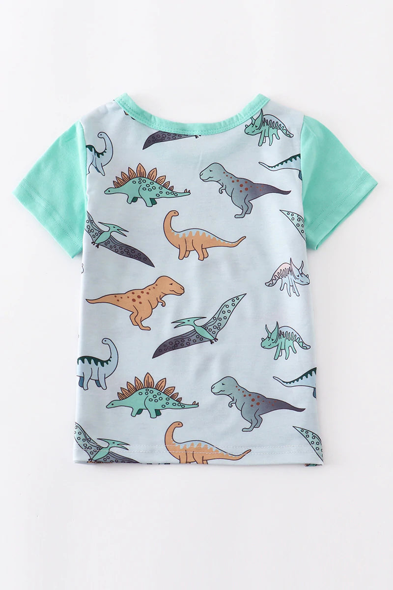 Multicolor Dinosaur Boys T-shirt